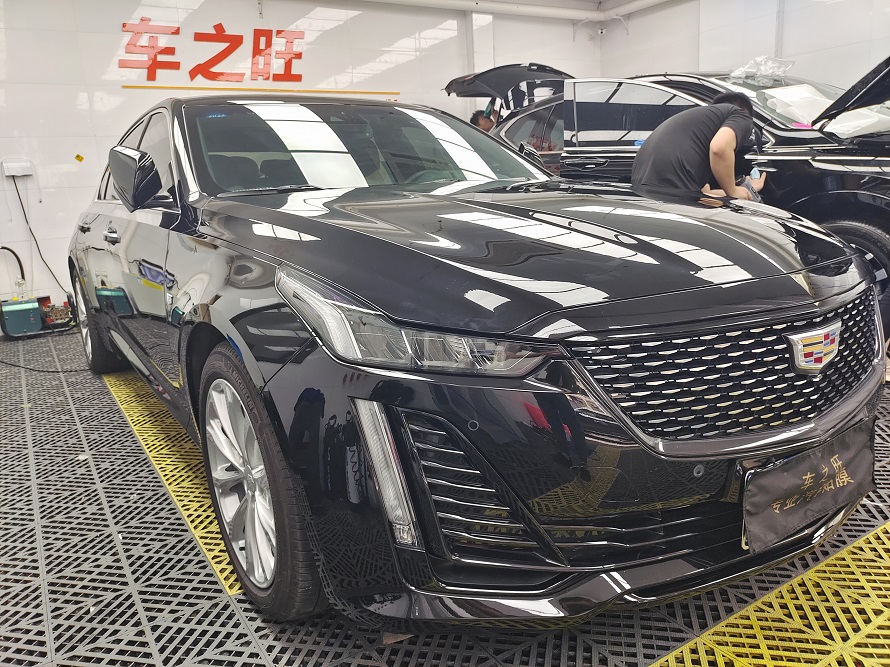 广州客户凯迪拉克CT5版贴3M全车隐形车衣案例(图1)