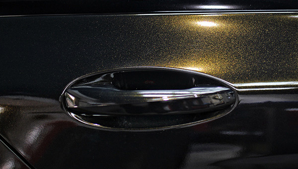 奔驰C2003M2080改色膜金属日食黑案例(图5)